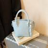 Bolsa de Mão Pequena de Verão para Mulheres 2025 Nova Simples Cor Sólida Bolsa Saco Versátil Bolsa de Ombro Transversal Dropshipping