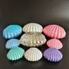 Comercio exterior suministro tamaño pequeño color perla concha plástico caja de embalaje adornos exquisitos joyería dulces caja de plástico