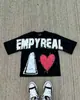 Camiseta Redonda de Manga Corta con Estampado de Graffiti en Inglés 2026 Top Versátil Estilo Casual Top de Algodón Más Vendido