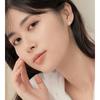 S999 brincos de prata esterlina simples cruz moda feminina geométrica comutador orelha osso stud orelha buraco torção brincos de parafuso