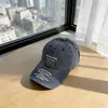 Boné de Baseball de Algodão Lavado Estilo Americano para Mulheres, Proteção Solar ao Ar Livre, Aba Curva, Letras Bordadas, Casual Versátil Novo Estilo
