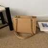 Bolso de mujer texturizado de moda 2026 nuevo estilo moderno elegante bolso de hombro casual cadena color sólido bandolera cuadrado