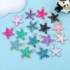 Serie Oceánica Colgante de Estrella de Mar con Lentejuelas DIY Accesorios Decorativos Lote Mixto Transfronterizo Venta al por Mayor Directa de Fábrica