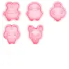 Molde para Galletas Serie Mameiji Personaje de Dibujos Animados 3D Molde para Galletas Dulce Molde para Galletas Impreso Simulación de Arcilla DIY