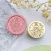 Sello de Lacre Cabeza Sello de Lacre Boda Novia Serie de Personajes Estilo Europeo Cera de Sellado Hecho a Mano Decoración de Boda Sello para Diario