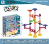 Blocos de construção de trackball de inteligência blocos de construção transfronteiriços TikTok atacado brinquedos de iluminação tubo de labirinto montagem catapulta escorregador blocos de construção