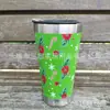 Caneca de Cerveja Brasileira de Aço Inoxidável com Parede Dupla a Vácuo e Revestimento Esticado, 20oz, com Abridor de Garrafa, Presente de Natal, Garrafa de Água