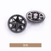 Botones de Camisa Huecos de Estrella de Cinco Puntas, Botones de Metal, Botones de Camisa, Botones de Punto para Suéter, Accesorios de Ropa Jinda