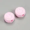 Cuentas Acrílicas Populares Transfronterizas, Cuentas Redondas con Agujero Grande de Cara Sonriente, Cuentas para Manualidades DIY Infantiles, Cuentas Sueltas de Colores Caramelo