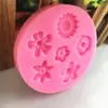 DIY6 molde de silicone para modelagem de girassol de flor de flor diferente molde manual para bolo de açúcar ferramenta de açúcar