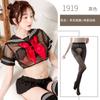 Amor Uniforme Sexy Femenino Junior Lindo Traje Lazo Abertura Uniforme Tentación Coqueteo Juego de Roles