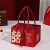 Caja de Dulces Cuadrada Esmerilada para Boda China Boda Creativa Caja de Dulces Portátil Regalo de Retorno Luna Llena Caja de Papel al por Mayor