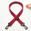 Novo Alça de Ombro Estreita de Algodão Cor Sólida 2,5cm Acessório para Bolsa, Cordão Cruzado Ajustável para Garrafa de Água