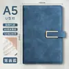Cuaderno A5 Personalizable con Impresión de Logo, Engrosado con Cierre de Broche, Cuaderno de Oficina para Negocios, Superficie de Cuero Suave, Venta al por Mayor