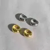 Brincos de Argola Lisos Simples Moda Gota d'Água Argolas para Orelha Sensação de Alto Padrão Tachos para Brincos Círculos Nicho Venda Quente Brincos de Tarraxa Joias para Orelha Atacado
