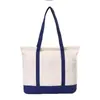 Suministro Exclusivo Transfronterizo de 12 Bolsas de Tela de Algodón Seguras, Bolsas de Compras de Gran Capacidad, Impresión de Logo Personalizado, Bolsas de Compras Simples para el Supermercado