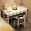 Escritorio de madera maciza para uso doméstico, tamaño pequeño, 40 cm de ancho, escritorio para computadora para estudiantes, diseño simple para el hogar, dormitorio u oficina, escritorio de escritura