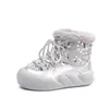 Zapatillas de Terciopelo para Niños, Zapatos Cálidos de Algodón de Terciopelo para Niñas, Botas de Princesa Nuevas de Invierno con Lentejuelas, Zapatos Antideslizantes para Bebé