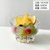Estilo Coreano Estilo Ins Tazón de Vidrio Rayado Transparente Simple Frutero Ensaladera Pequeño Tazón Doméstico Tazón para Helado Postre