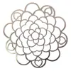 Soporte Plegable de Hierro Forjado para Boca de Botella, Ayuda para Arreglos Florales de Acero Inoxidable Cortado con Láser, Ajustable