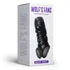 Dildo Artificial Glans Expuesto Condón Diente de Lobo para Hombres para Usar Condón de Pene Extendido y Engrosado Condón de Cristal de Bloqueo