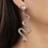 2020 Nuevos Pendientes de Moda con Forma de Serpiente Pendientes con Sentido de Diseño para Mujer Celebridad de Internet Europea y Americana Personalizados Elegantes Exagerados Largos