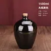 Potes de cerâmica de barro para vinho no atacado 1kg 2kg 3kg 5kg 5kg para uso doméstico, potes selados para armazenamento na adega com tampas de cerâmica e rolhas de madeira