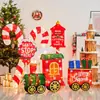 Decoração de Natal Boneco de Neve Rena de Natal Brilhante Cenário para Shopping Center Lobby de Hotel Enfeites Decorativos Grandes de Natal