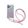La nueva funda de teléfono móvil degradado para viajero es adecuada para Apple 15PROMAX comercio exterior 14/13 personalidad 12 cordón 11