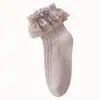 Calcetines para Bebé 2026 Primavera y Otoño Algodón Peinado Transpirables Serie Crema Calcetines de Baile de Princesa para Bebé Calcetines de Encaje