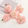 Flor Artificial Borde de Lata Peonía Tela de Seda Cabeza de Flor Falsa Flor de Cabeza Hecha a Mano DIY Ramillete Accesorios para el Cabello Pasador Flor Decoración para el Hogar Boda