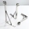 Haste de Secagem de Roupas Montada na Lateral de Aço Inoxidável Suporte Triangular para Varanda Parede Externa Instalação Fixa Fora da Janela de Sacada Haste Única Haste Dupla Suporte Triangular