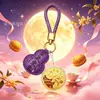 Festival do Meio do Outono Dia Nacional Pequeno Presente Personalização Ouro Puro 999 Chaveiro de Bolo da Lua Pingente para Corrente de Celular Lembrança de Negócios Caixa de Presente