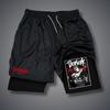 2024 Nuevo Verano Exportación Transfronteriza Berserk Anime Shorts Adulto Doble Capa Playa Fitness Pantalones Casuales