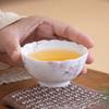 Taza de té de flor de rosa pintada a mano en polvo tierno taza maestra del hogar taza de té exquisita para damas taza de invitado de cerámica juego de té kung fu