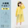 Capa de Chuva Não Descartável, Estilo Longo, Espessada, à Prova de Tempestade para o Corpo Inteiro, Unissex, para Viagens ao Ar Livre, Capuz de Aba Larga