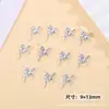 Arte de Uñas con Decoraciones de Mariposa de Pedrería, Lazo de Aleación de Moda Accesorios para Uñas DIY, Suministro Transfronterizo al por Mayor