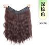 Peça de Peruca para Mulheres com Cabelo Longo, Peça Única em V Micro-Cacheada com Fivela Interna Cabelo Artificial, Extensões de Cabelo Fluffy Invisíveis e Sem Marcas para Aumentar o Volume do Cabelo