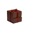 Caja de Regalo Cuadrada de Cinta Personalizada Caja de Embalaje Plegable de una Pieza Caja de Regalo de Navidad DIY Venta al por Mayor Transfronteriza