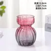 Jarrón de Vidrio de Colores Muñeco de Nieve Pequeño Jarrón Decorativo Hidropónico para Plantas Verdes Creativo Simple Creativo Arreglo de Flores de Mesa para Sala de Estar