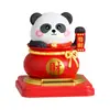 Bolsa de la Suerte Panda Adorno de Escritorio Solar Consola Central de Coche Tienda de Regalos Apertura Gato de la Suerte Venta al por Mayor Agitando Automáticamente