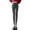 Leggings de caxemira, calças femininas, roupas externas, outono e inverno, cintura alta, emagrecimento, roupas externas, leggings grossas de algodão, forradas de lã, leggings femininas