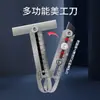 Cuchillo de utilidad multifuncional de acero inoxidable grado industrial cuchillo para papel tapiz cuchillo para cortar cajas express diez en uno soporte para cuchillos multifuncional