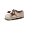 Zapatos de Cuero Nuevos de Estilo Primavera 2026 para Niños Zapatos de Princesa Suela Suave Mocasines de Moda para Niñas de 3-4-5 Años