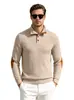 Moletom Jacquard Texturizado com Patch na Manga e Gola Alta Masculino Transfronteiriço da Amazon Camisa Polo Esportiva Casual Tamanho Plus Size Estrangeira