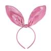 Xintian Color Fantasma Diadema Grande de Orejas de Conejo Tela Brillante Fresca Horquilla para el Cabello de Mujer Joyería del Día de Halloween