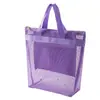 Amazon Bolsa de Playa de Malla Hueca de Verano Bolsa de Almacenamiento Portátil Bolsa de Viaje para Artículos de Tocador Bolso de Gran Capacidad