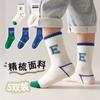 [Estilo Popular] Calcetines Infantiles Transfronterizos Primavera y Otoño Color Sólido Simple Dopamina de Media Pantorrilla Calcetines para Niñas Bebé Invierno