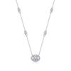 Collar Colgante de Cadena Larga Estilo Coreano En Stock Versátil Transfronterizo Simple Moda Plata S925 Moissanita Estilo Yis Verano para Mujeres