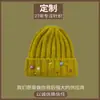 Gorro de Punto con Botones de Colores Hecho a Mano Estilo Dulce Retro para Niña Otoño Invierno Cálido Gorro de Lana Hace que la Cara se Vea Más Pequeña Versátil Gorro para el Frío para Mujer Fuente Personalización